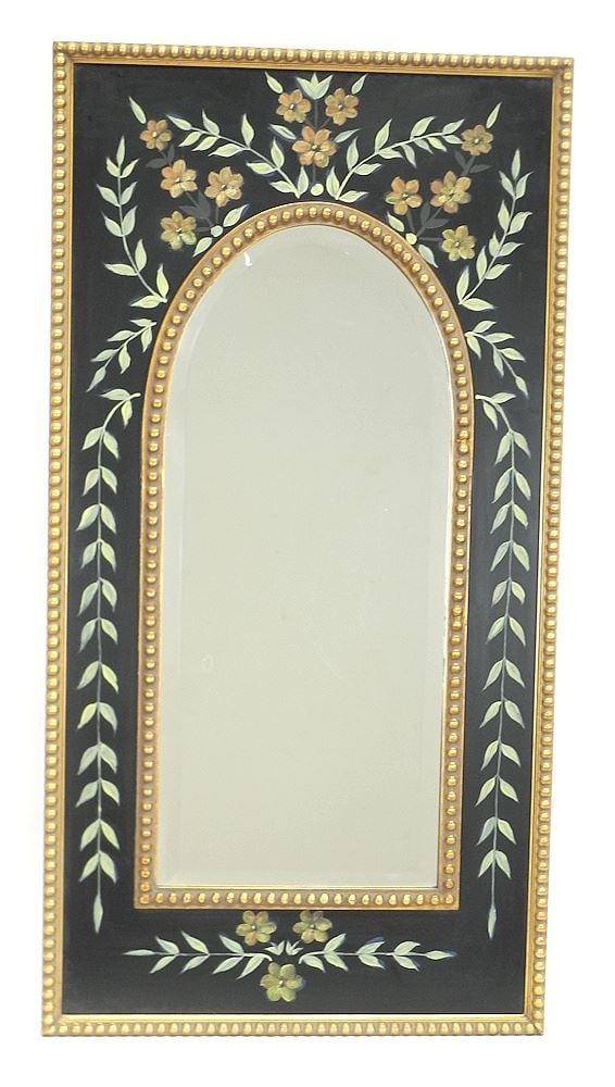 Gilt & Paint Decorated Mirror. (1 of 1)