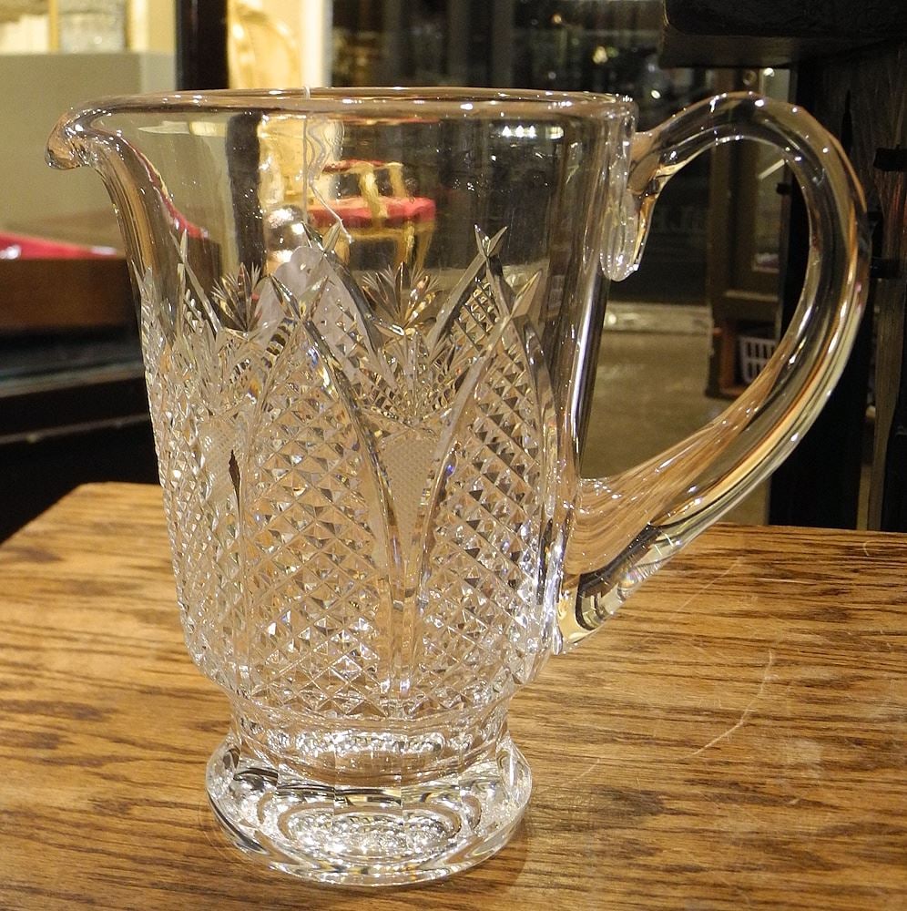 Waterford "Dunmore" Crystal Pitcher, 7 1/8"h. (1 of 2)