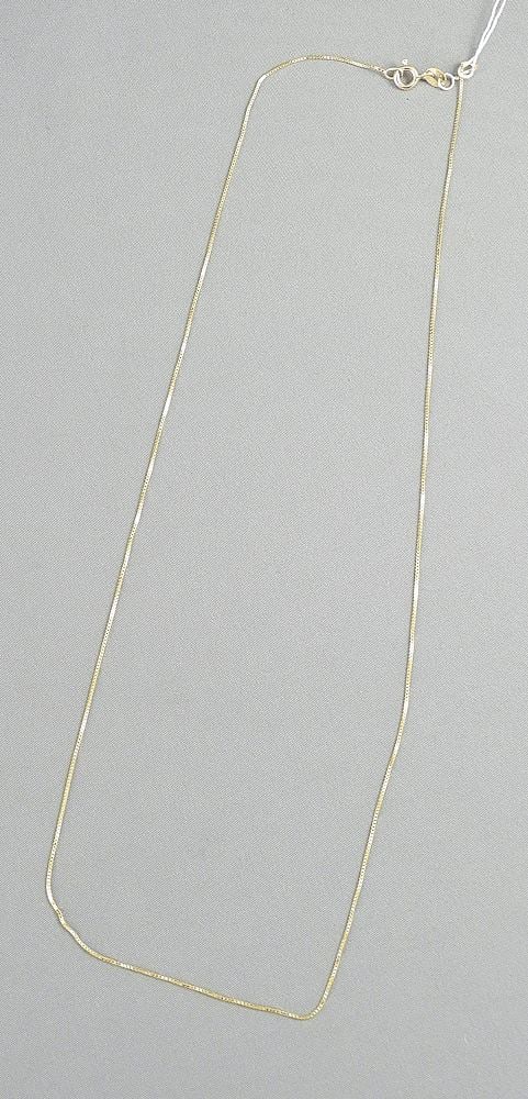 14K (marked) Gold Chain, 18"L, 1.1g.: 14K (marked) Gold Chain, 18"L, 1.1g.