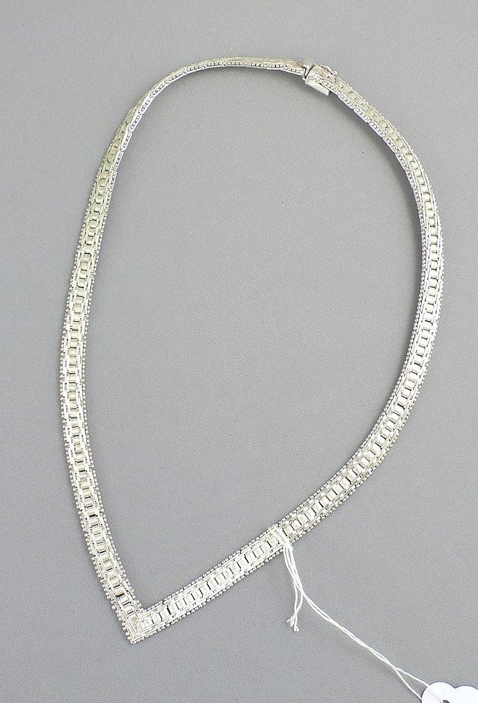 925 Silver "V" Necklace, 29.32 grams. (1 of 4)