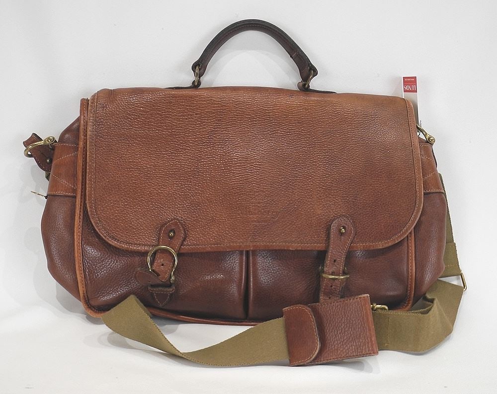 Mulberry England Leather Over-The- Shoulder Bag, 18 1/2"L.: Mulberry England Leather Over-The- Shoulder Bag, 18 1/2"L.