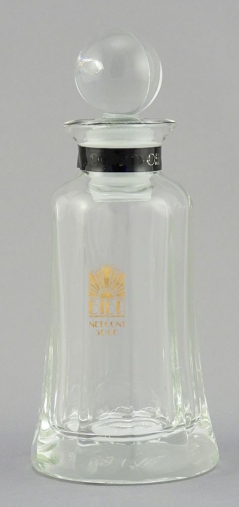 Vintage "Biba Snowdrop Scented Oil" Bottle, 4 7/8"h w/Original Box.: Vintage "Biba Snowdrop Scented Oil" Bottle, 4 7/8"h w/Original Box.