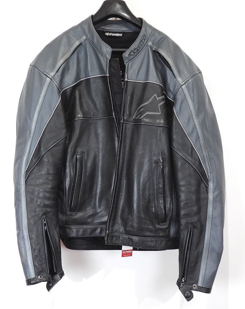 Alpine Stars Gents Leather Motorcycle Jacket, Size L. (1 of 4)