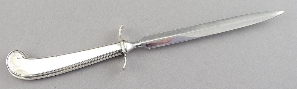 Webster Sterling (marked) Silver Letter Opener, Stainless Blade, 8 3/4"L, TW 50g. (1 of 3)