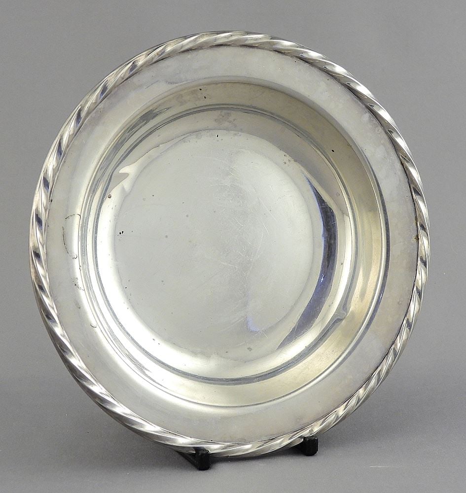 Towle Sterling (marked) Silver Dish, 6 1/8" Diameter, 120g. (1 of 4)