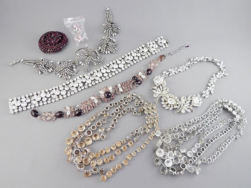 Collection of Christian Dior & Other Costume Jewelry.: Collection of Christian Dior & Other Costume Jewelry.