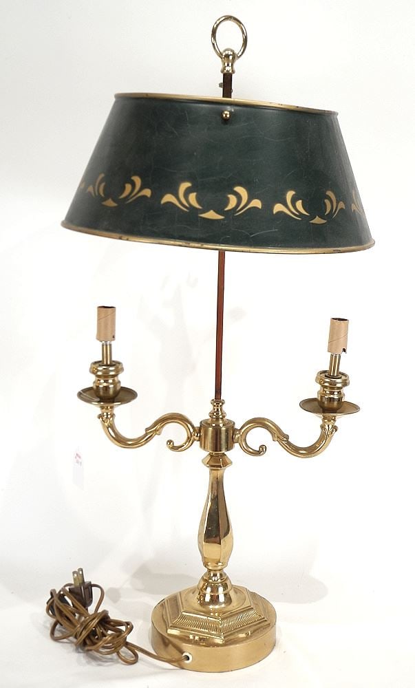 Brass Lampe Bouillotte, 27 1/2"h. (1 of 3)