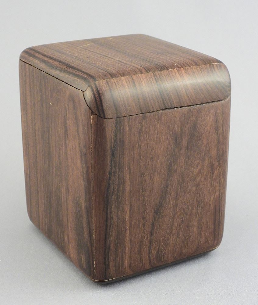 American Rosewood Sliding Top Box signed (Joshua) Mason Carpentry Vic B.C. (1 of 2)