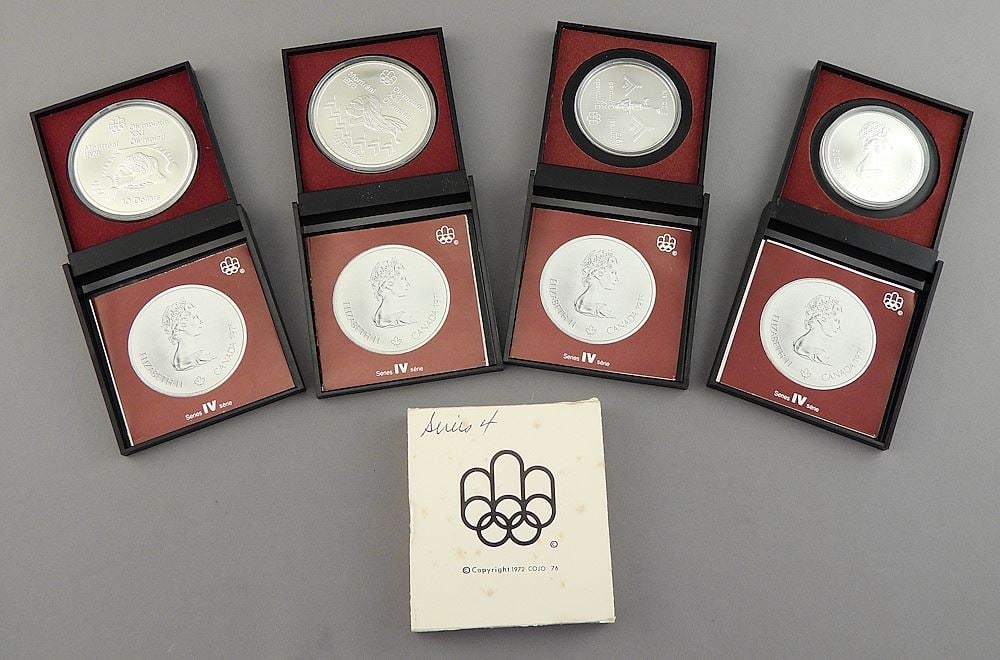 1976 Olympics Series 4 Silver Proof Set. (1 of 2)