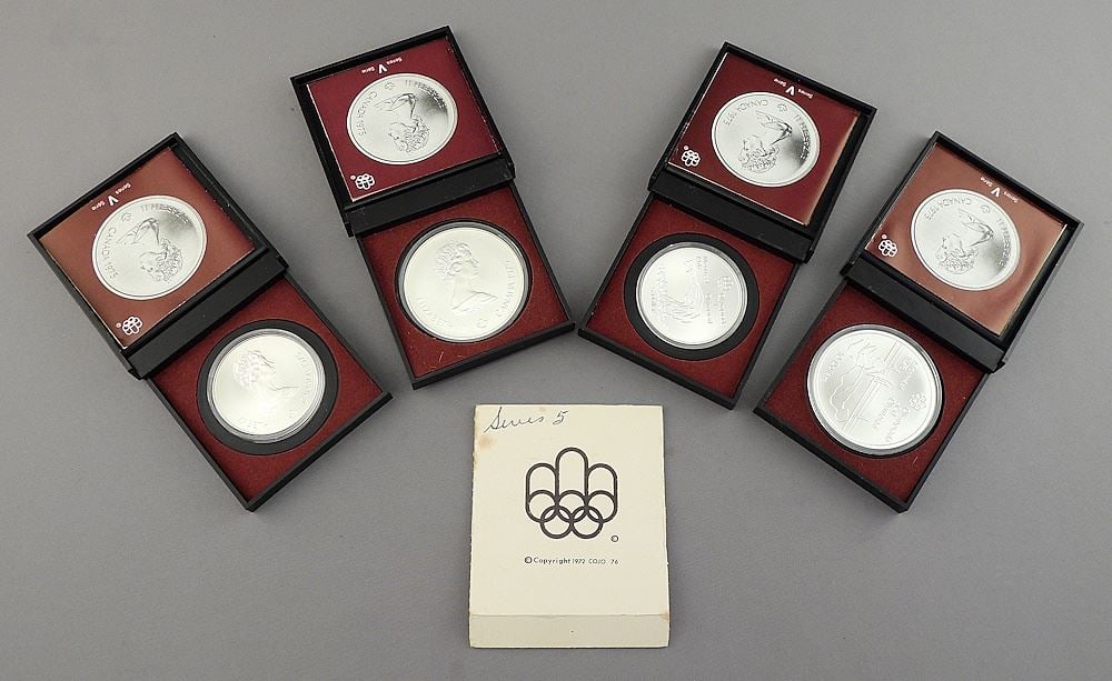 1976 Olympics Series 5 Silver Proof Set. (1 of 3)