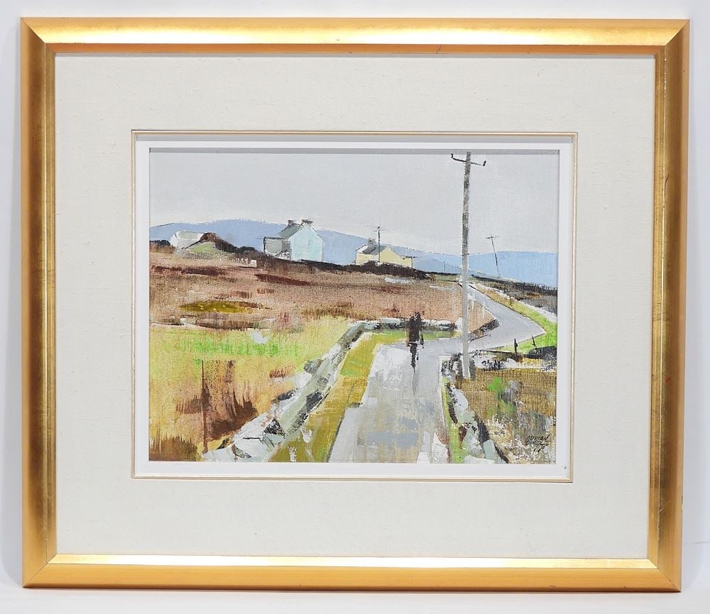 Acrylic on Board signed Adrian Dingle, 14 x 18", "Enter December". (1 of 6)
