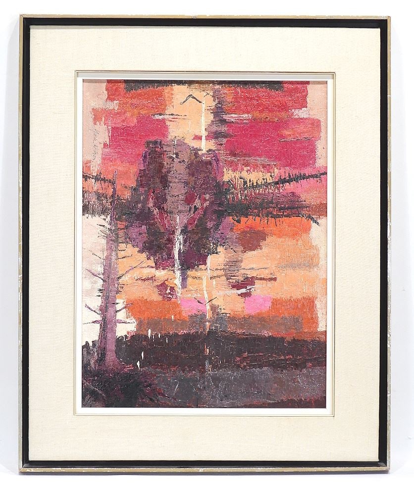Oil on Canvas signed (Ronald) York Wilson, 24 x 18", Untitled.: Oil on Canvas signed (Ronald) York Wilson, 24 x 18", Untitled.