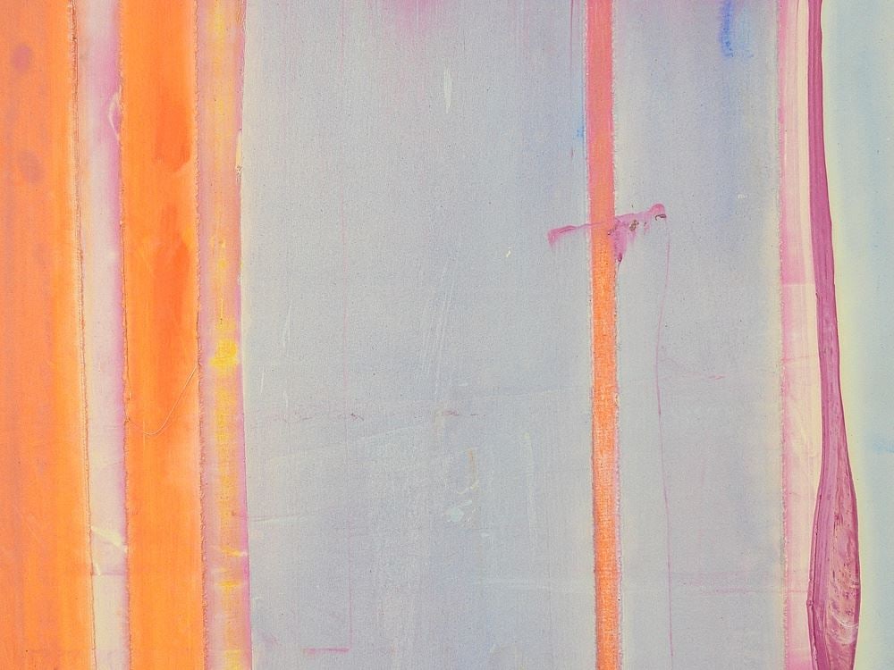 Acrylic on Canvas signed Scott Plear 1990, 58 x 58", "Tangerine Fandango" - 3