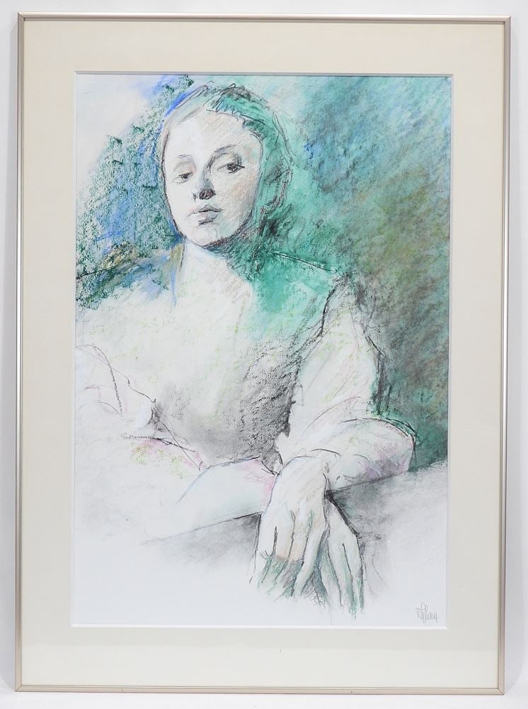 Mixed Media signed Myfanwy (Pavelic) , 25 x 17", "Opera Season". (1 of 4)