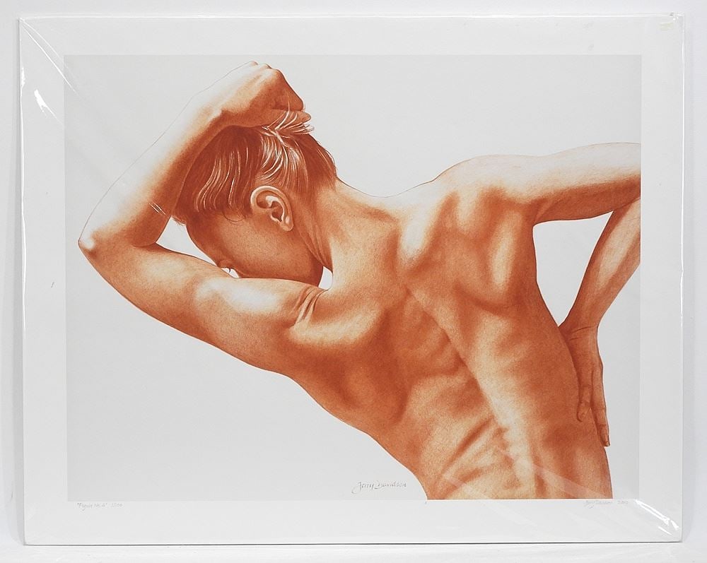 Giclee Print signed Jerry Davidson, 20 5/8 x 26 1/4" "Figure #4" #1/100. (1 of 7)
