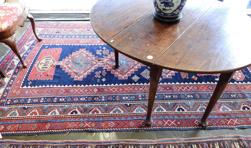 Old Hand Knotted Caucasian Kazak Carpet, Approximately 5'5" x 10'2". (1 of 4)