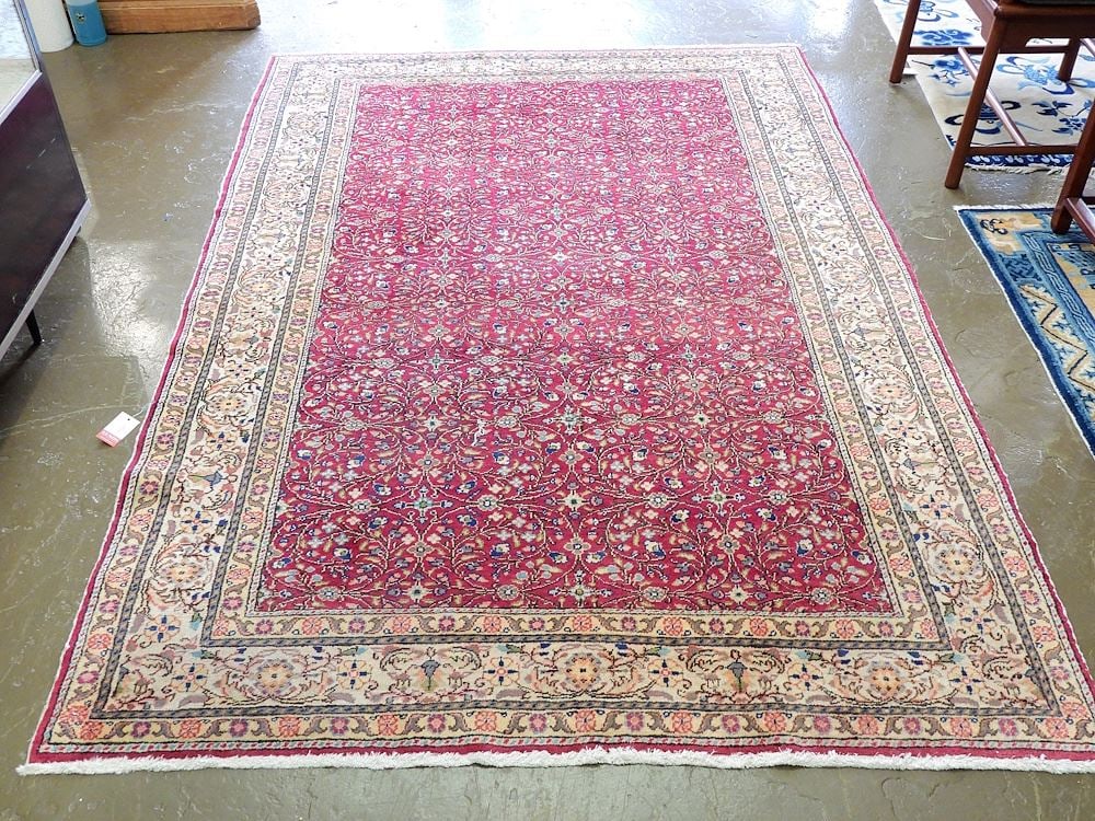 Antique Asian Rug Approximately 5' x 7'7". (1 of 4)