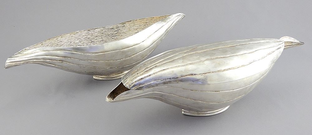 Two Cristina Romo Castillo Silver Plated Dishes. (1 of 5)