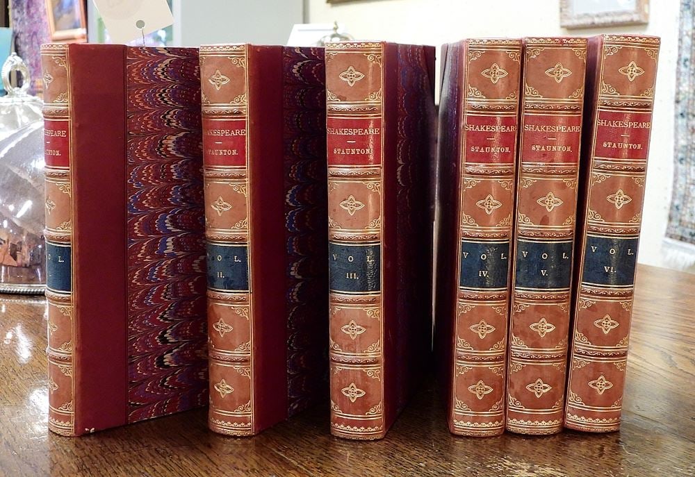 Books: Six Volumes "Works of William Shakespeare"-H. Staunton-London-G. Routledge. (1 of 5)