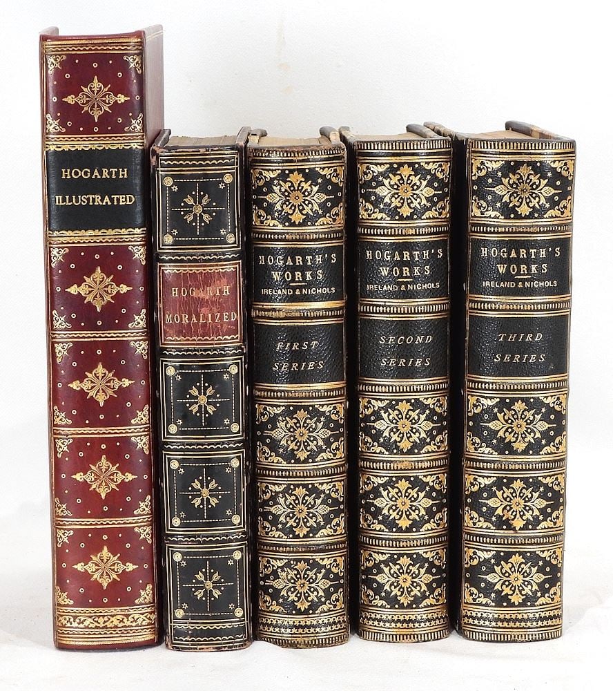 Five Hogarth Books: "Works"-Ireland/ Nichols-"Moralized"-Rev. Trusler- Illustrated Ireland. (1 of 11)