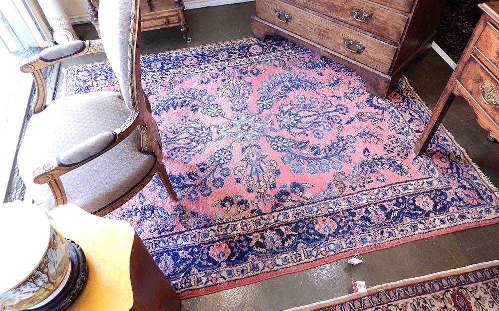 Old Hand Knotted Persian Lylihan Carpet, Approximately 5'2" x 6'5".: Old Hand Knotted Persian Lylihan Carpet, Approximately 5'2" x 6'5".