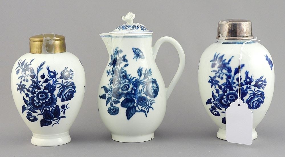 Three Pcs Worcester, Mansfield Pattern (no covers/spout restored). (1 of 3)