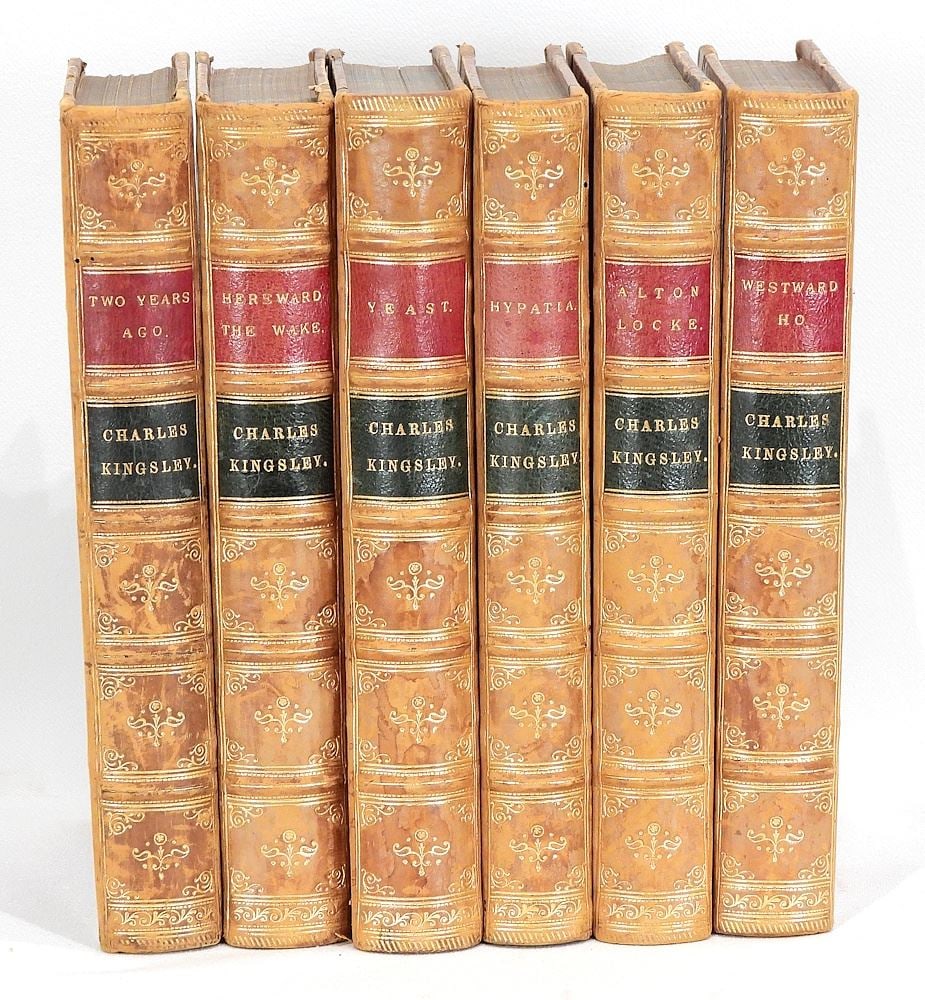 Books: Six Volumes "Works of Charles Kinglsey"-London-MacMillan & Co.- 1885. (1 of 12)