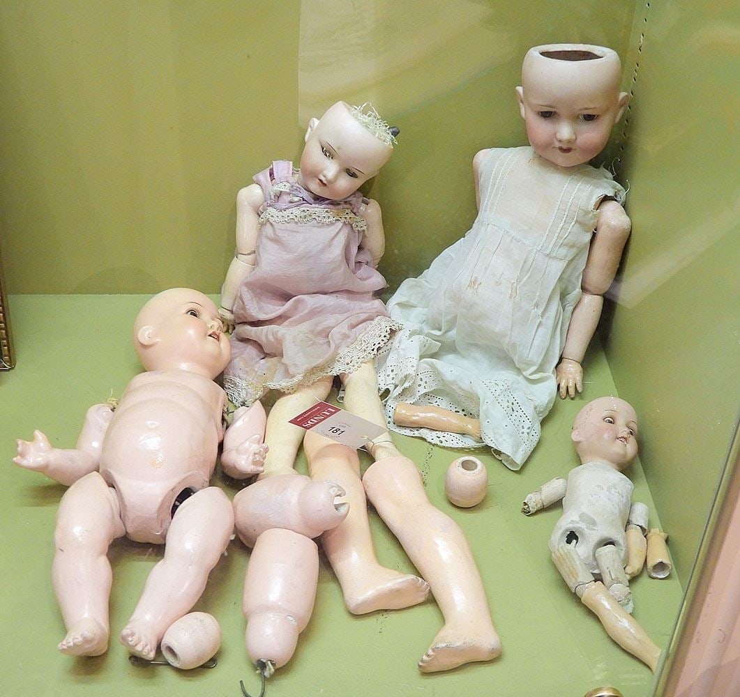 Collection of Armad Marseille & Heubach Koppeldorf Dolls (as found/ condition noted). (1 of 1)
