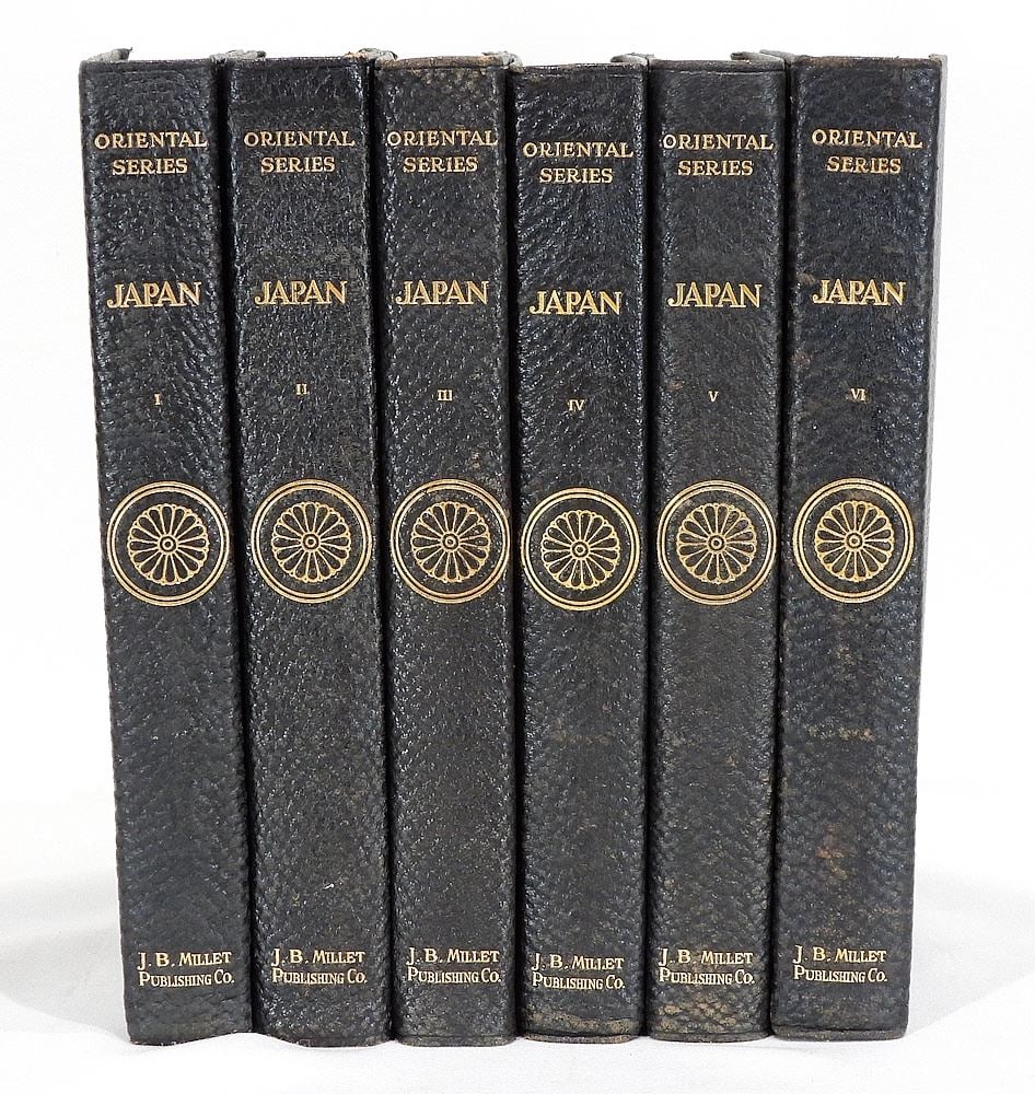Books: Six Volumes "Oriental Series Japan"-Capt. F. Brinkley-London-J.B. Millet-1901 #697/750. (1 of 11)