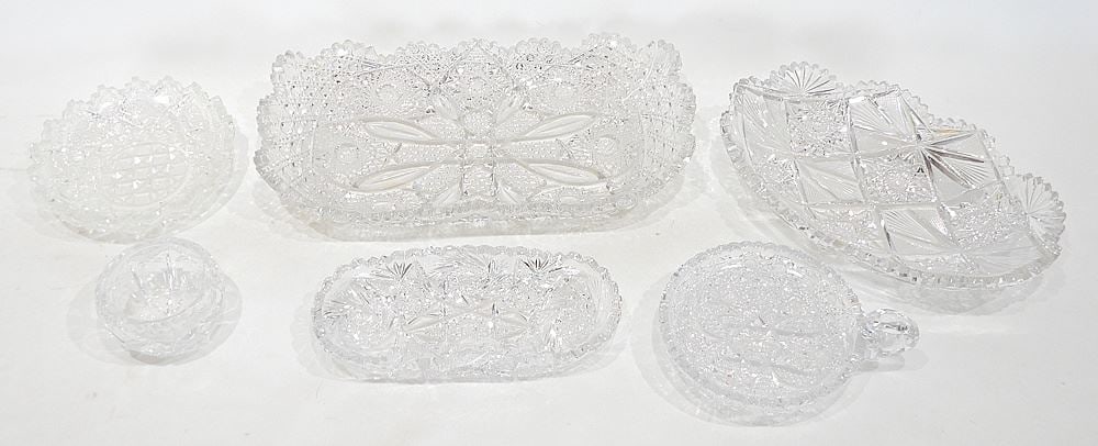 Collection of Crystal Dishes, 3 3/4 - 15"L. (1 of 4)