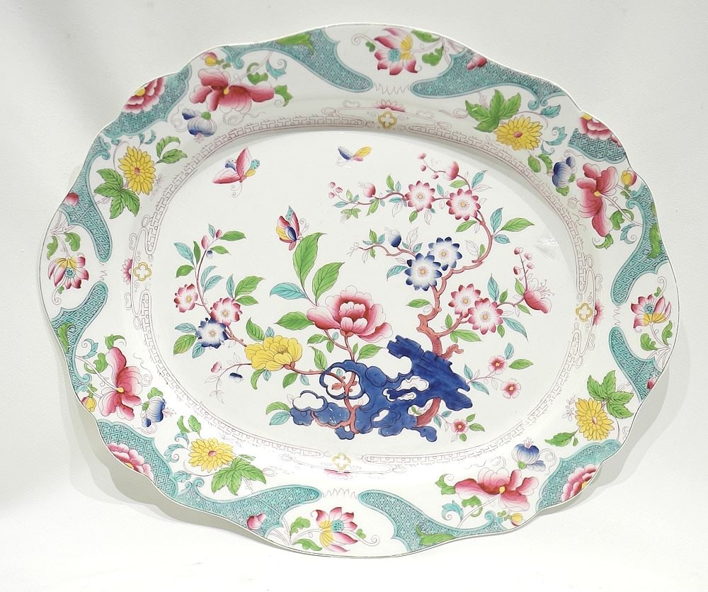 19th C. Ridgways "Constantia" Platter, 21 1/2"L. (1 of 4)