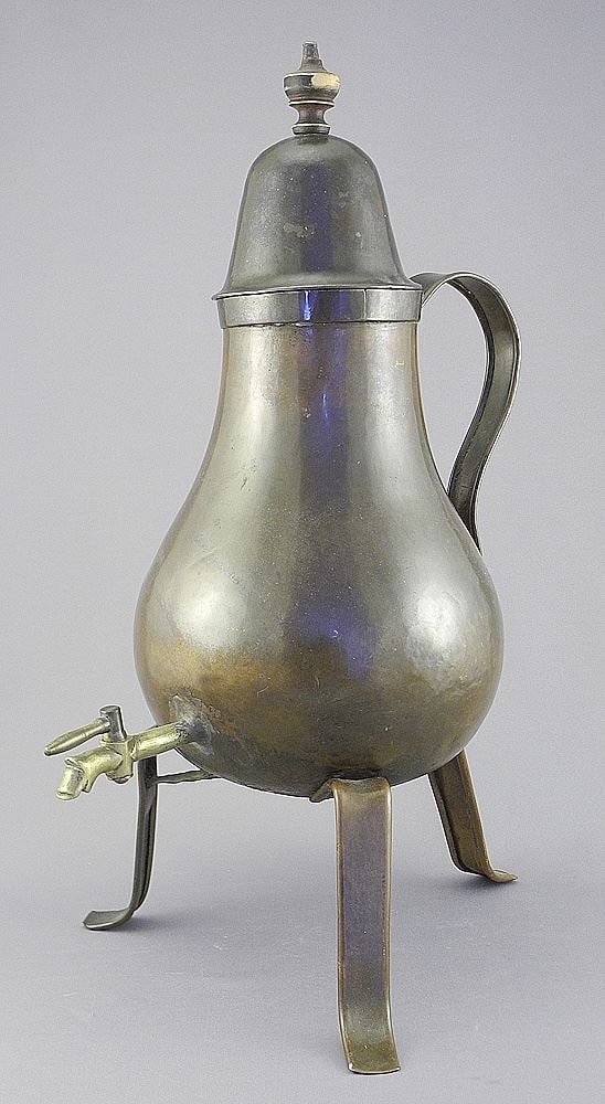17th C. Copper Hot Water or Coffee Urn, 14 1/2"h. (1 of 3)