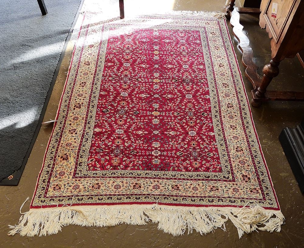 Asian Rug Approximately 3'10" x 6'6". (1 of 2)