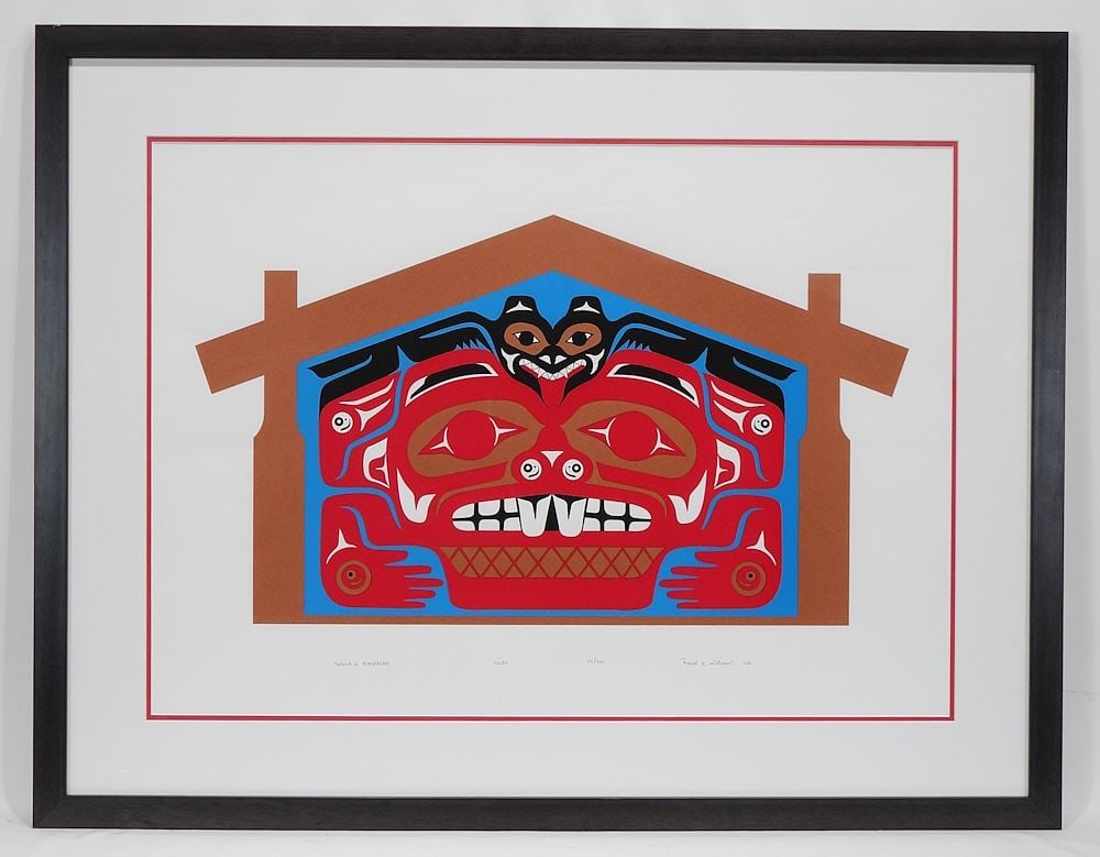 Serigraph signed Frank E. Williams, 20 x 28", "Beaver & Black Bear" #25/250. (1 of 3)