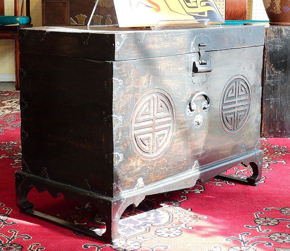 Chinese Chest Approximately 27 1/4" x 13 3/4 x 20 1/4"h. (1 of 2)