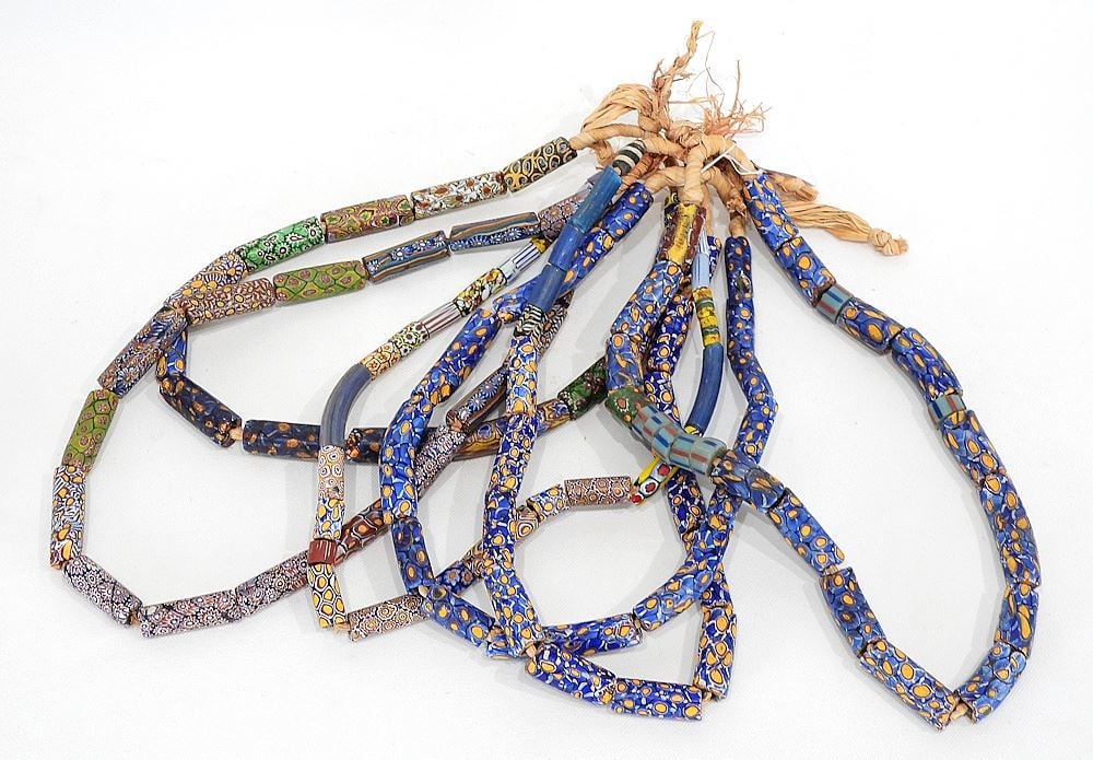 Six Strands of Venetian & Other Trade Beads, Approximately 1030g. (1 of 2)