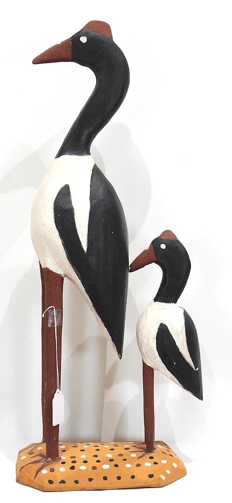 Papua New Guinea Bird Sculpture, 24"h. (1 of 2)