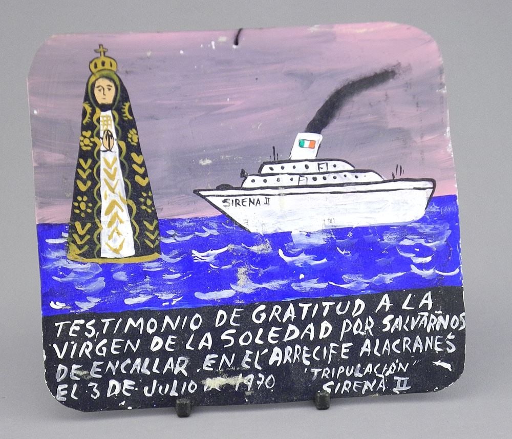 Latin American Retablo "Testimonio De Gratitud", July 3rd, 1970. (1 of 2)