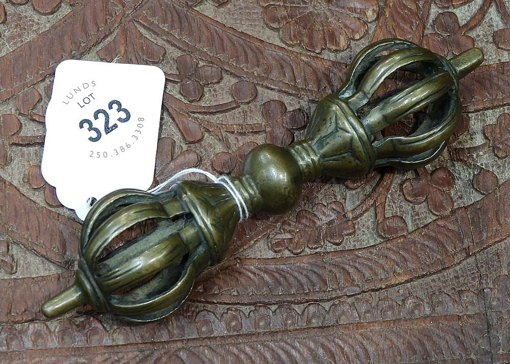 Old Tibetan Bronze Dorje, 5 3/8"L, 153g. (1 of 1)