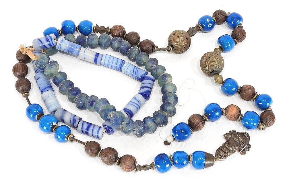 Collection of Cylindrical/Recycled/ Benin/Pottery Trade Beads. (1 of 2)
