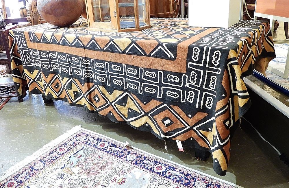 Malian Bogolan Mud Cloth Textile, 6 x 8". (1 of 3)