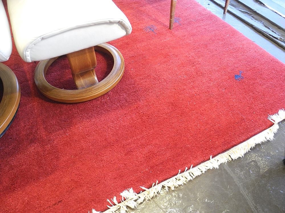 Gabbeh Carpet, Ruby Ground, 8 x 10'. - 2