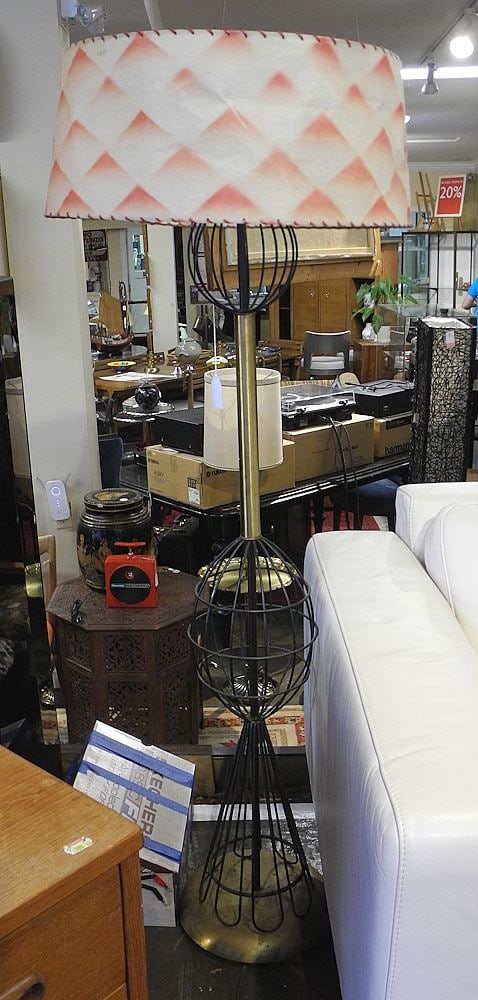 1950's Atomic Age Floor Lamp, 53"h.: 1950's Atomic Age Floor Lamp, 53"h.
