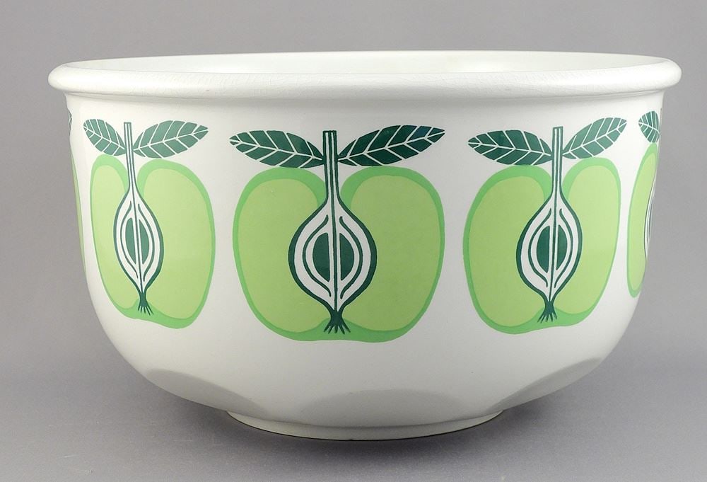Arabia Finland "Pomona" Bowl, 5 5/8 x 10 1/8" Diameter. (1 of 3)