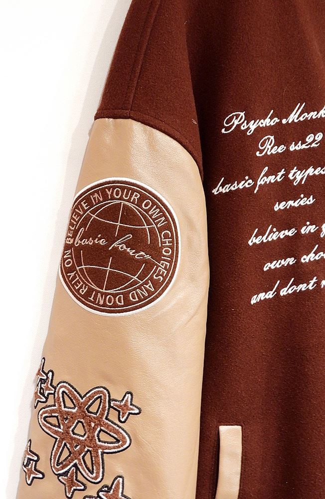 Psycho Monkey "Basic Font" Bomber Jacket, Size M. - 2