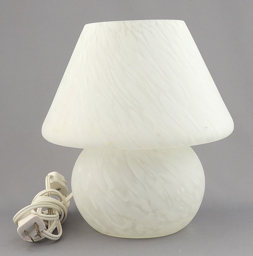 Murano Glass Mushroom Lamp, 8 1/2"h. (1 of 2)
