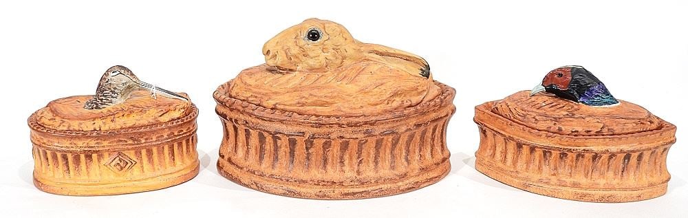 Three French Pillivuyt Game Casseroles, Largest 9 1/2". (1 of 4)