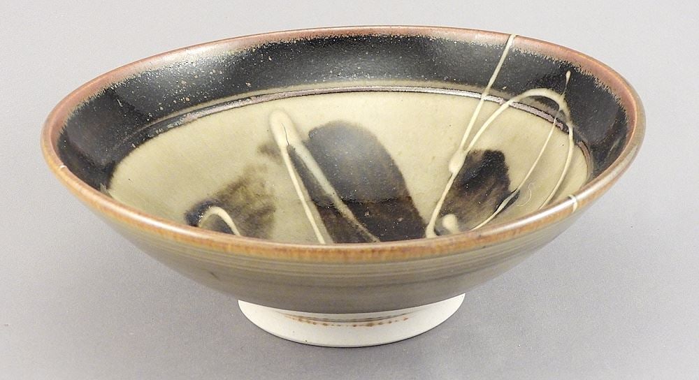 Porcelain Bowl signed (Gordon) Hutchens, 2 1/2 x 7 1/4" Diameter. (1 of 3)