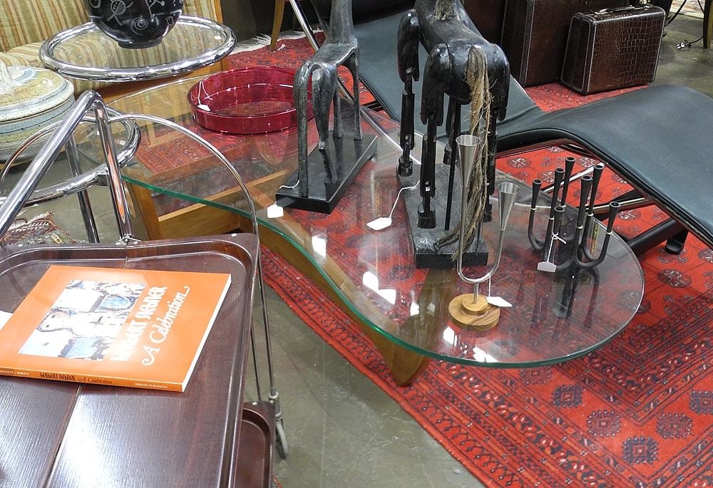 Adrian Pearsall Style Planter Coffee Table, 15 x 58 x 26 1/2". (1 of 2)