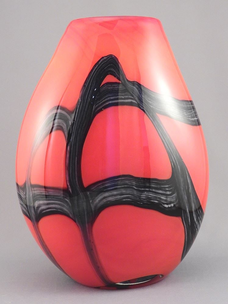 Murano Style Glass Vase, 11 3/8"h. (1 of 2)